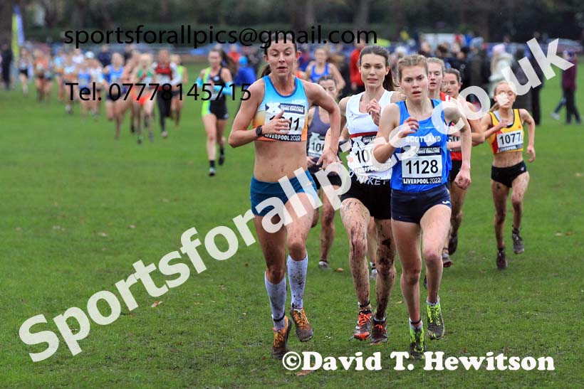 Senior Women and Under-23 Women, 2022 British Athletics Cross Challenge, Sefton Park, Liverpool.  Photo: David T. Hewitson/Sports for All Pics